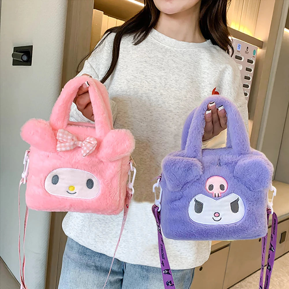 Sanrio Bag Kawaii Kuromi Cinnamoroll My Melody Cartoon Anime Plush Handbag Cosmetic Bag Travel Storage Bag Women Girl Gifts Sanrio Bag Kawaii Kuromi Cinnamoroll My Melody Cartoon Anime Plush Handbag Cosmetic Bag Travel Storage Bag Women Girl Gifts
